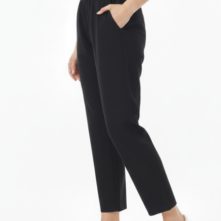 Premium Women's Slim-Fit White Cotton Chinos / Formal Trousers