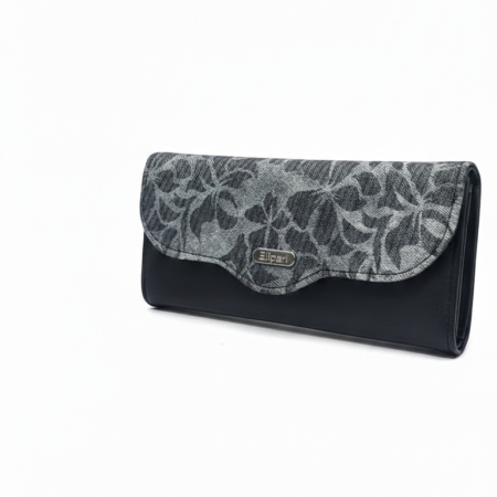 Women's Ethnic Printed Fabric Wallet Clutch | Stylish Multi-Pocket Mobile Pouch with Wrist Strap